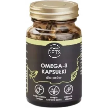 Vitamíny pro kočky a psy Oleje a tuky v želatinových kapslích 500 ml 60 ks