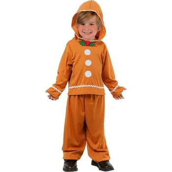 Karnevalový kostým Dětská sada Malý perníček ( s kapucí , kalhoty), vel 92/104