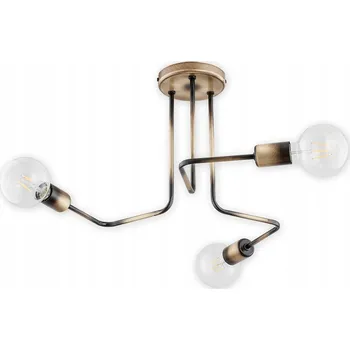 Stropní Svítidlo LEMIR 48 x 48 cm zlatá