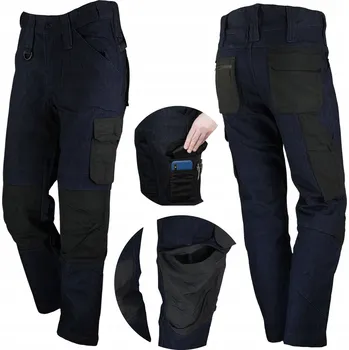 Pracovní obuv Dlouhé pracovní kalhoty - BOZP Spodnie ROBOCZE JEANS męskie MOCNE bojówki BOZP vel. 44