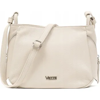 Kabelka Vezze kabelka z pravé lícové kůže béžová