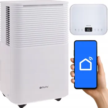 Odvlhčovač vzduchu Odvlhčovač Vzduchu RUHHY Výkonný Pohlcovač Vlhkosti 12L/ Hygrostat WiFi Časovač
