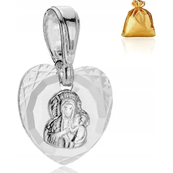 Přívěsek STŘÍBRNÝ PŘÍVĚSEK S PŘÍVĚSEK PANNY Panna Maria Čenstochovská , STŘÍBRO RYZOST 925