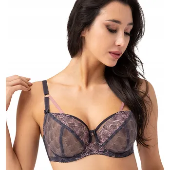 Dámské spodní prádlo Podprsenka GORSENIA K749 Adrianne nevyztužená šedá 85I