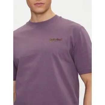 Pánská móda Timberland Pánské tričko TIMBERLAND-TB0A6DMAENX1 Fialové