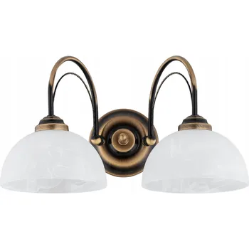 Nástěnné svítidlo Nástěnné svítidlo LEMIR bílé, zlaté patice E27 60 W