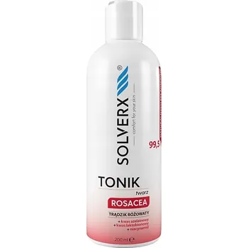 Přípravek na čištění pleti a oči Solverx Tonikum na obličej pro pleť s růžovkou 200 Ml