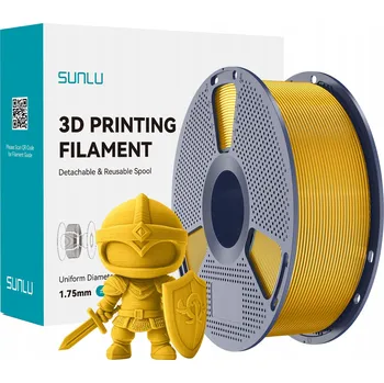 3D tisk Filament SUNLU PLA Light Gold / Světle zlatý 1.75 m 1KG