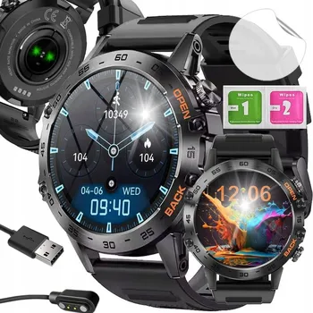 Hodinky CHYTRÉ HODINKY PÁNSKÉ HODINKY S REPRODUKTOREM, MIKROFONEM A EKG MENU V PL, BATERIE 400 mAh!