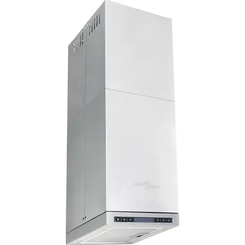 Obraz LED digestoř, dotykové ovládání, 3 rychlosti, stříbrná, 32x34x(59-110) cm, ocel ocel