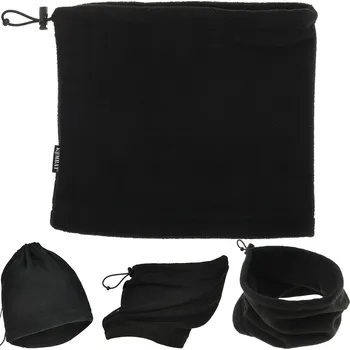 Nákrčník KOMBAT Multifunkční Šátek Nákrčník Šála Čepice FLEECOVÁ MIKINA Černá