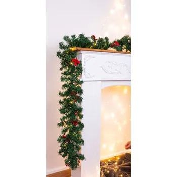 Vánoční světelná girlanda MagicHome Girlanda 270 cm 50 LED teplá bílá