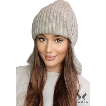 Čepice Kamea zimní čepice beanie béžová, univerzální velikost (54-60)