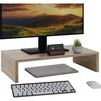 Podstavec pod monitor PODSTAVEC POD MONITOR, NÁSTAVEC NA STŮL, STOJAN NA NOTEBOOK, TISKÁRNU, BARVA SONOMA