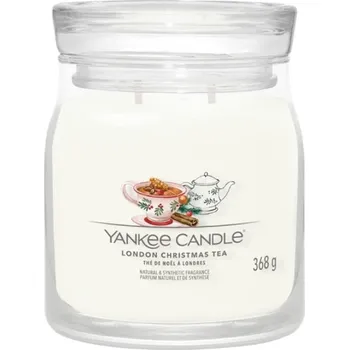 Svíčka Svíčka Yankee Candle - LONDON CHRISTMAS TEA, střední