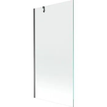 Vanová zástěna Mexen Next, 1-křídlová vanová zástěna 90 x 150 cm, 6mm čiré sklo, grafitová, 895-090-000-00-00-95
