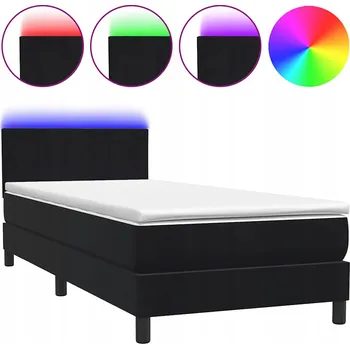 Postel Čalouněná jednolůžková postel VidaXL 80x220 černá