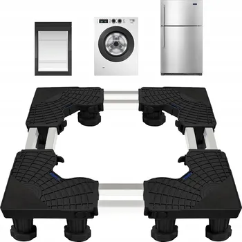 Praní a péče o prádlo NASTAVITELNÁ MOBILNÍ ZÁKLADNA POD PRAČKU, MYČKU, SPOTŘEBIČE – UNIVERZÁLNÍ, NOSNOST 300 KG