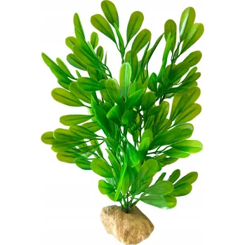umělá květina ROSTLINA DO AKVÁRIA ZELENÁ UMĚLÁ PŘIROZENÝ VZHLED VELKÁ XXL 35cm