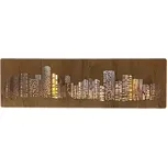 Li-Go "Mrakodrapy" světelný obraz s baterií 125x40cm, dub světlý