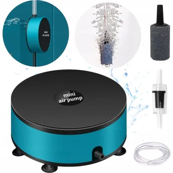 Čerpadlo MINI VZDUCHOVACÍ ČERPADLO DO AKVÁRIA SADA 4v1 SILNÉ TICHÉ USB 250ml/min 1,5W