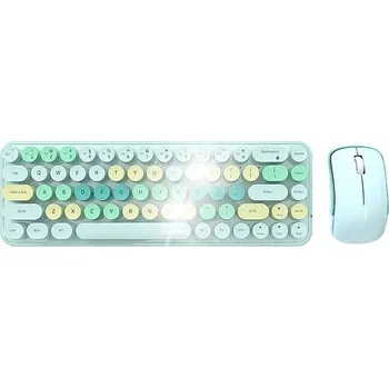 Klávesnice Bezdrátová sada klávesnice a myši MOFII Bean 2.4G USB zelená