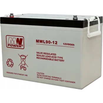 Záložní baterie Akumulátor MWL 90-12 AGM 12V 90Ah MW Power