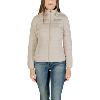 Dámské oblečení Dámská prošívaná bunda EA7 EA7 krémová 3496528
