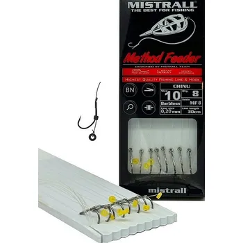 Rybářský háček Háčky s návazcem Mistrall chinu, 8 ks