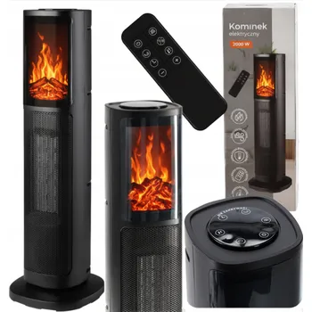 Přímotop Elektrický ohřívač FIN2633 černý 2000 W