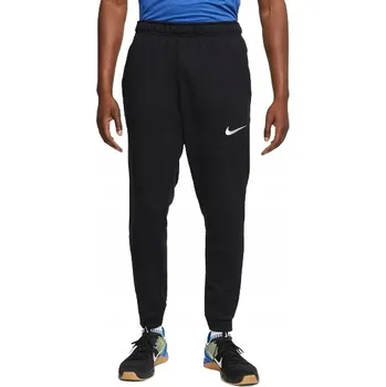 Vel. M NIKE PÁNSKÉ TEPLÁKY DRI-FIT černé tepláky moderní sportovní
