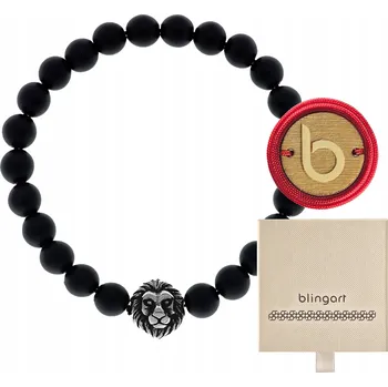 Náramek Pánský náramek ONYX kámen korálky LEV