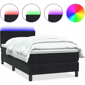 Postel Manželská kovová postel VidaXL 70x190 cm černá