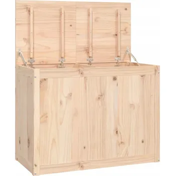 Koš na prádlo Koš na prádlo z masivního borovicového dřeva s plynovým pístem, 88,5x