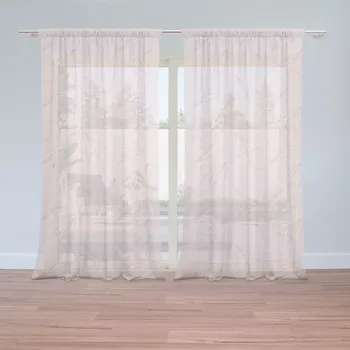 Záclona Sablio Záclony Růžové papírové vlaštovky: 2ks 150x250cm