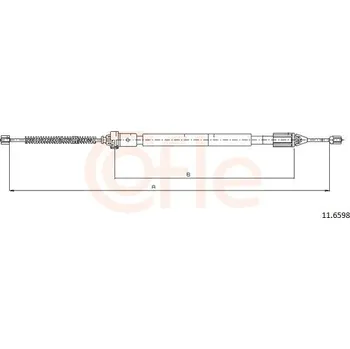Auto-moto Tažné lanko, parkovací brzda COFLE 92.11.6598