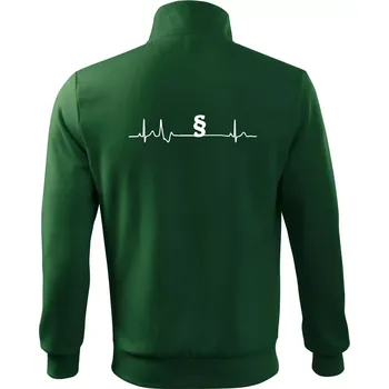 Pánská mikina Paragraf EKG - právník a advokát - Mikina bez kapuce Adventure - 2XL ( Lahvově zelená )