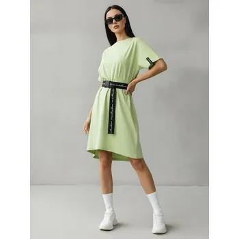 Dámské šaty Letní prodloužená tunika VSB CLAUDIE limetková, VELIKOST L/XL