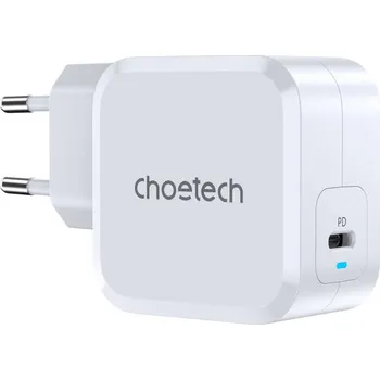 PD8007 USB-C PD45W nabíječka Choetech EU (bílá)