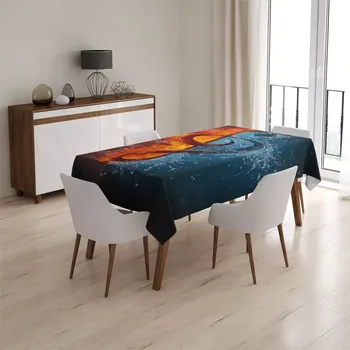 ubrus Sablio Ubrus Ohnivý klíč - 90x90 cm