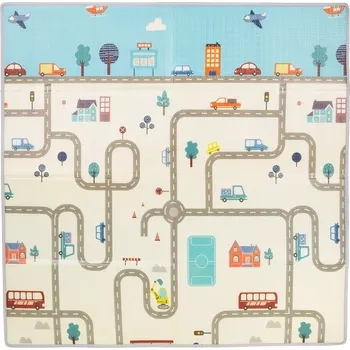 Hrací deka dětská hrací podložka 178×178 cm město chipolino