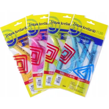 Obraz Geometrická sada Pratel 4 dílná s pravítkem 16cm 2009 PR