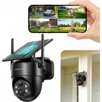 IP kamera ZEWNĘTRZNA SOLARNA KAMERA 3MPX MOCNA BATERIE BEZDRÁTOVÝ MONITORING WIFI