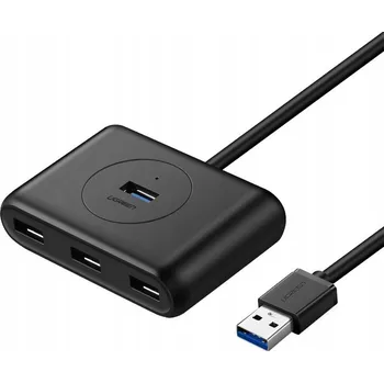 USB hub Ugreen HUB rozbočovač 4x USB 3.2 Gen 1 (kabel 0,5 m) černý (20290)