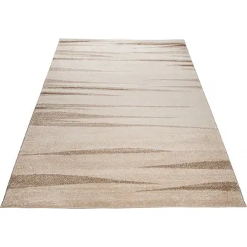 Koberec Moderní koberec Ostrava - pruhy 1 - béžový Rozměr koberce: 60x100 cm