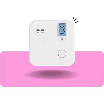 Detektor CO E12 ZigBee Detektor oxidu uhelnatého s LCD displejem, hlasitý alarm 85 dB