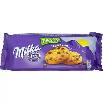 Čokoláda Čokoládové sušenky Milka Pieguski Choco Cookies s mléčnou Čokoláda 135g