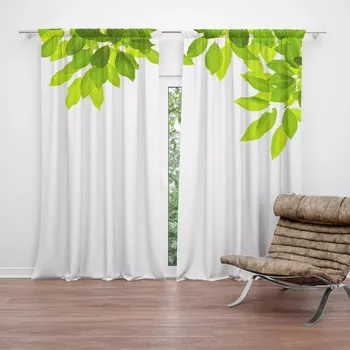 Závěs Sablio Závěs Listy: 2ks 140x250cm