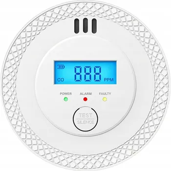 Detektor CO DETEKTOR OXIDU UHELNATÉHO SENZOR PLYNU BEZDRÁTOVÝ LCD ALARM