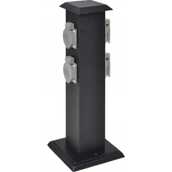 Elektrická zásuvka Elektrická Zásuvka rozbočka VidaXL černá